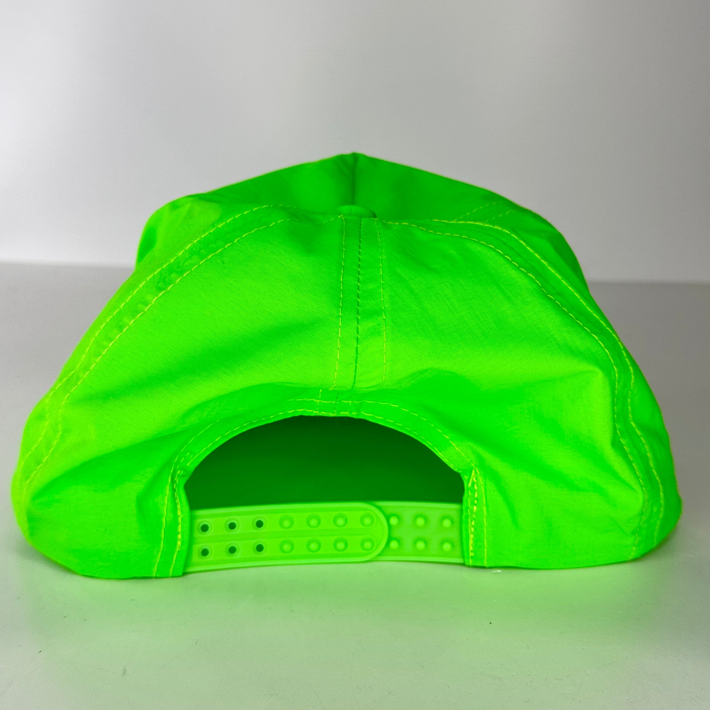 Stay alpha stay toxic take steroids on a neon green nylon rope SnapBack hat cap collab Sean Barrett Custom Embroidered