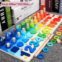 Montessori Math Toys for Toddlers – Wooden Counting & Fishing Game - BIG FRENCHIES