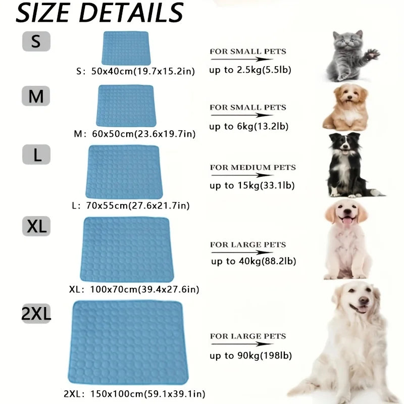 Cooling Mat for Dogs – Large Dog Cooling Bed for Summer Relief - BIG FRENCHIES