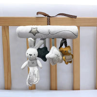 Hanging Rabbit Baby Hand Bell Plush Stroller Toy