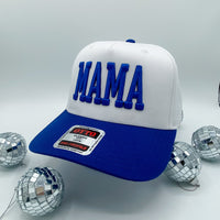 Mama Puff Blue + White - Trucker Hat