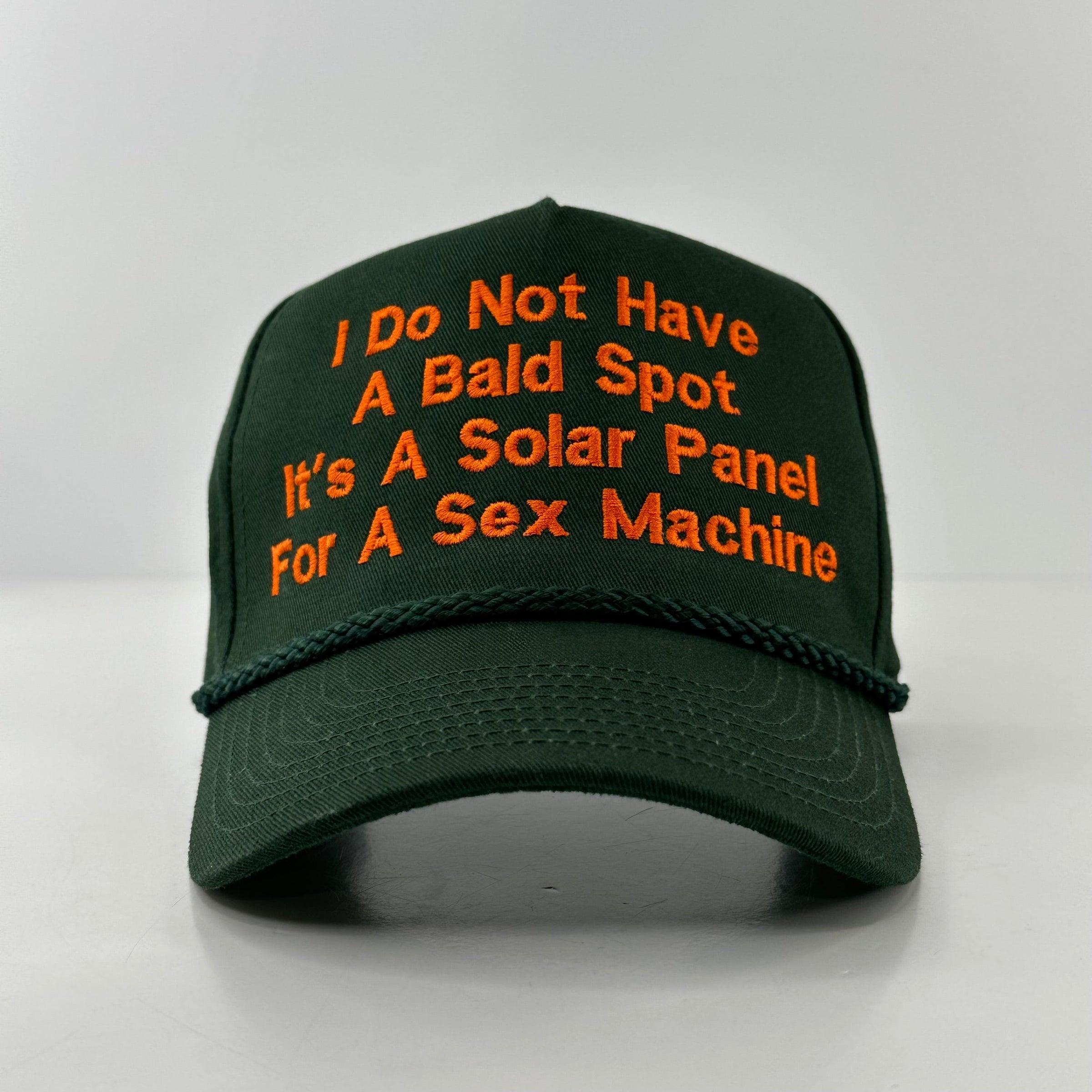 I DO NOT HAVE A BALD SPOT GREEN ROPE SNAPBACK HAT CAP Custom Embroidered ￼