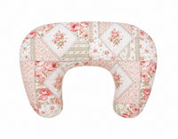 Pink Patchwork Ruffle Nursing Pillow Cover