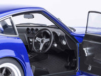 Nissan Fairlady Z RHD (Right Hand Drive) "Akuma No Z" Blue Metallic "Wangan Midnight - Comic #1 Version" Manga 1/18 Model Car by Autoart