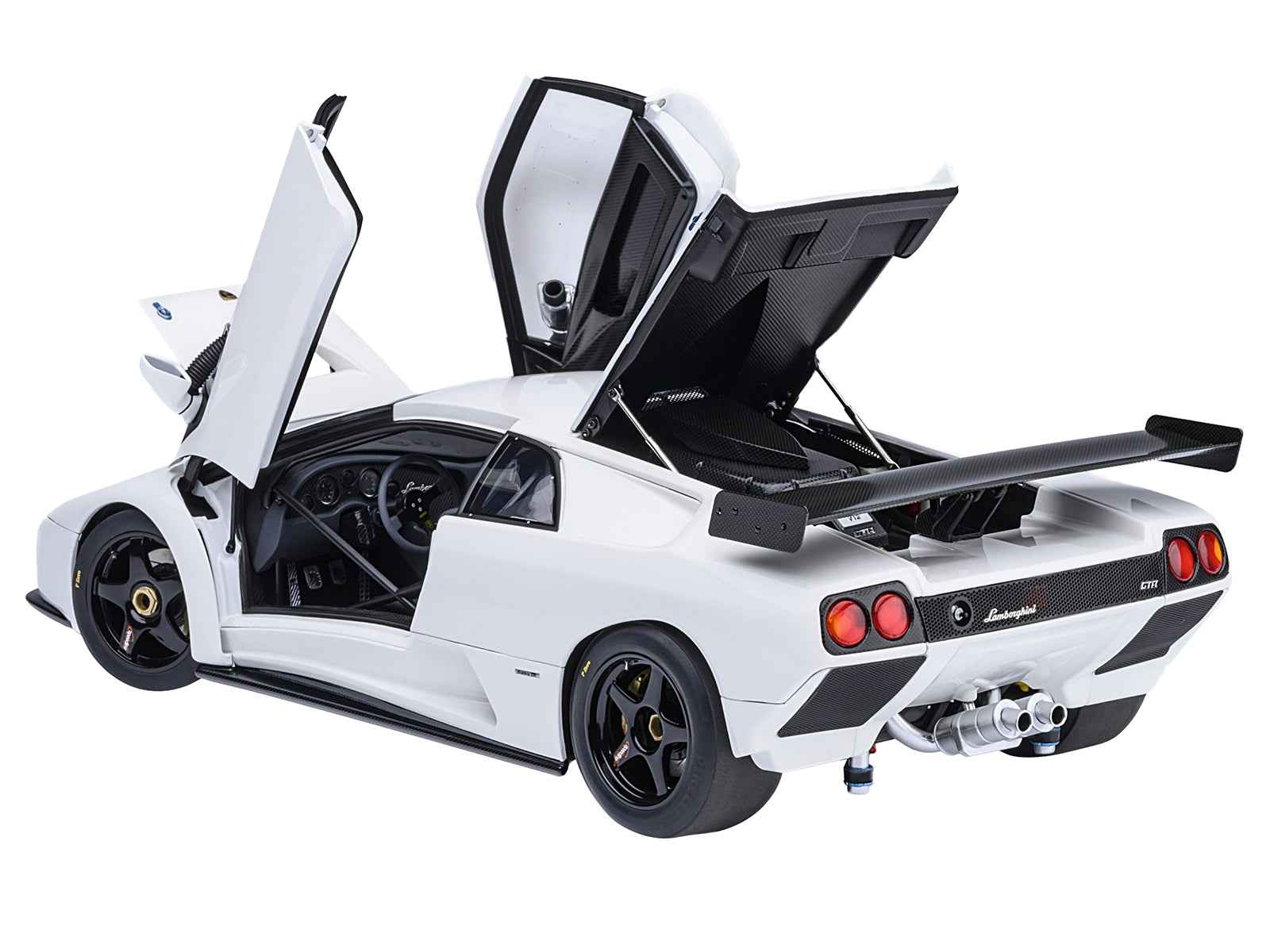 Lamborghini Diablo GTR Impact White 1/18 Model Car by Autoart