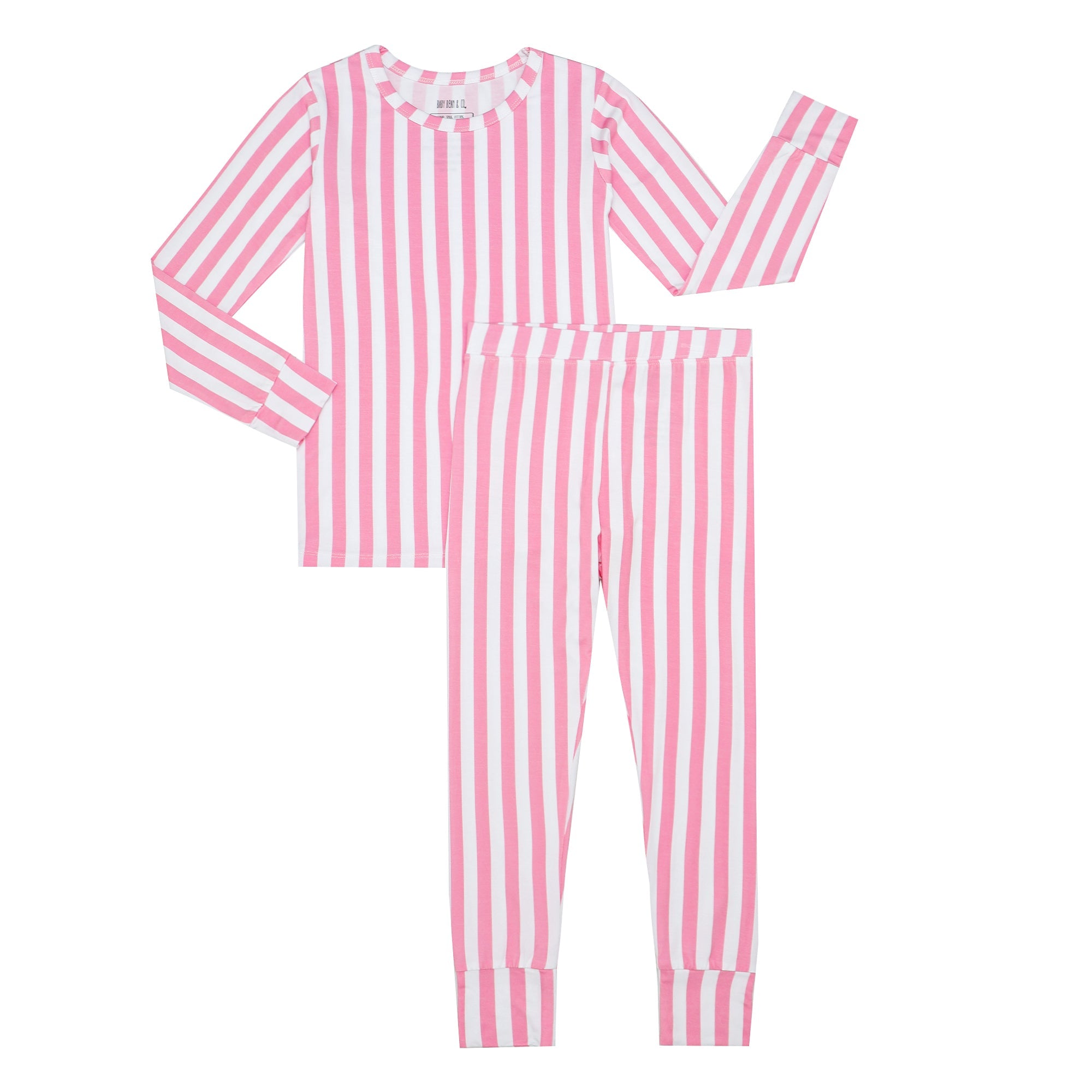 Bubblegum Pink Stripe Long Sleeve Set