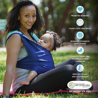 Baby K'tan Active Oasis Baby Carrier | Blue-Turquoise - BIG FRENCHIES