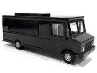 Food Truck Plain Black 1/64 Diecast Model by American Diorama