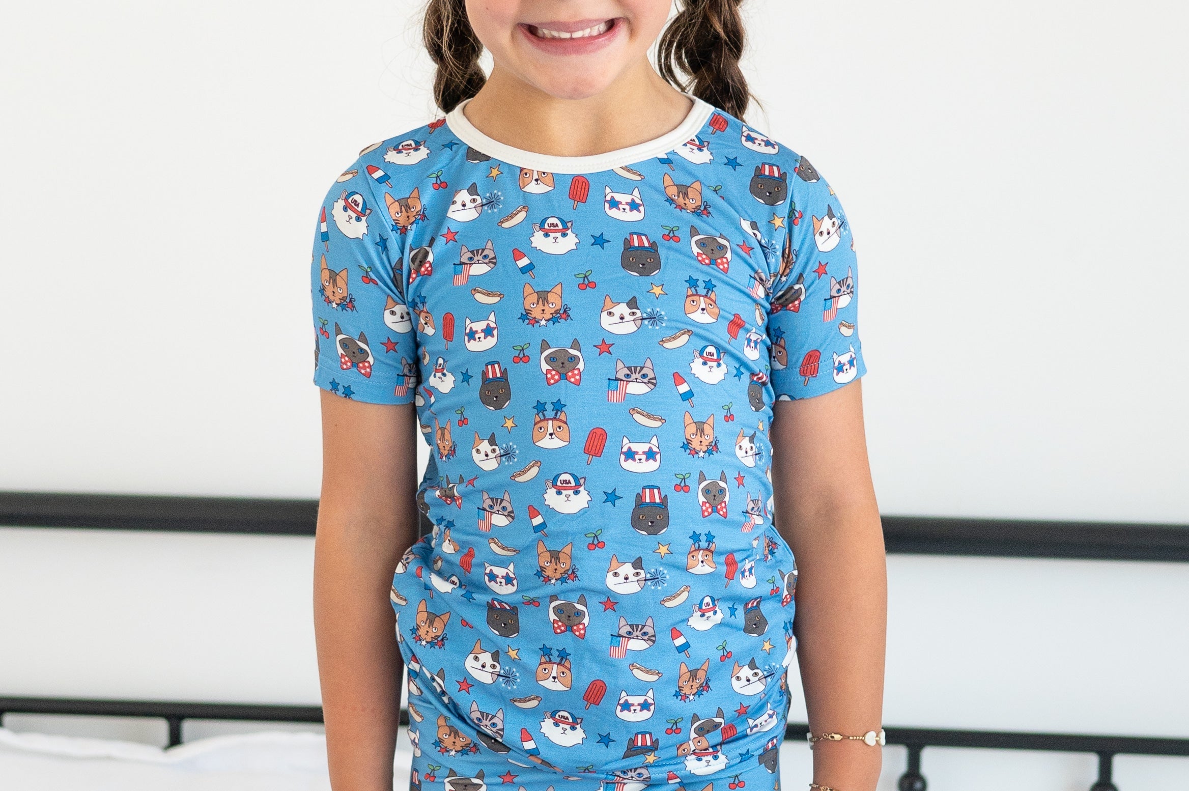 Freedom Cats (Short Sleeve PJ) - BIG FRENCHIES
