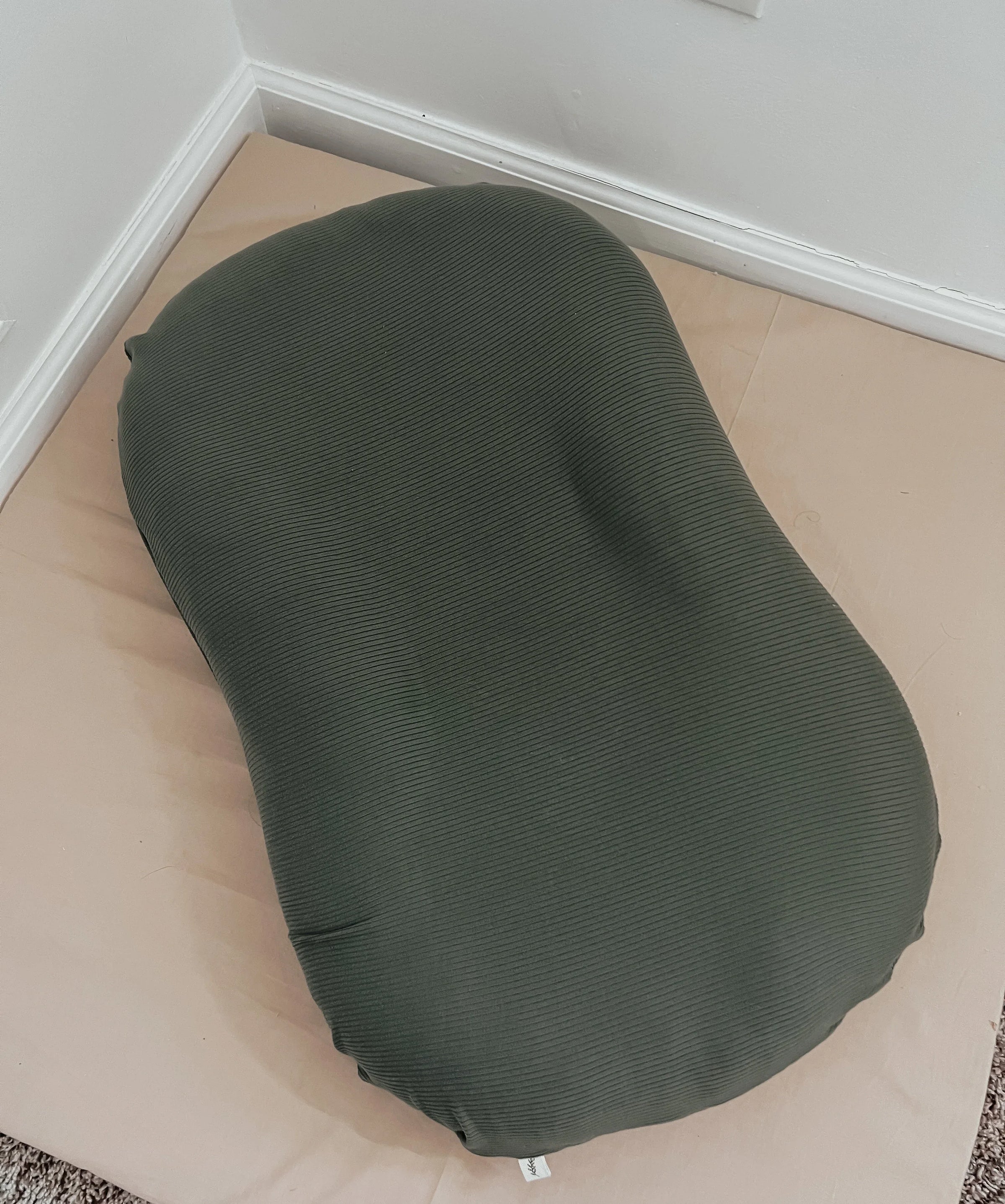 Moss Ribbed Baby Lounger Cover - BIG FRENCHIES