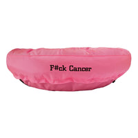 Dog Bed Round Bolster Armor™ 'F#ck Cancer'