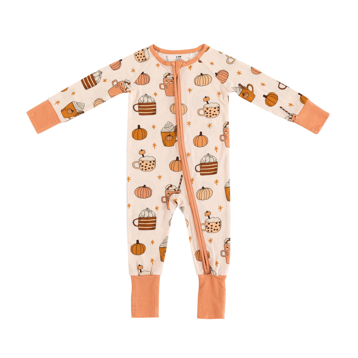 Pumpkin Spice (Convertible Zip Footies) - BIG FRENCHIES