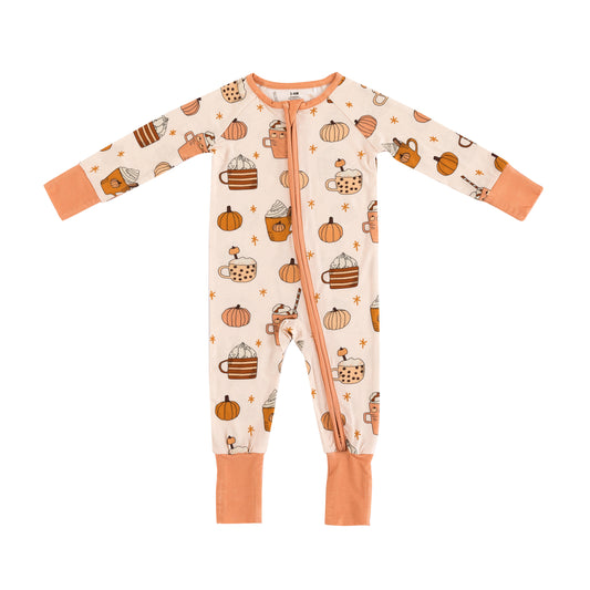 Pumpkin Spice (Convertible Zip Footies) - BIG FRENCHIES