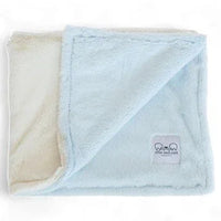 Luxury Duo Borderless Blanket - Blue/Ivory - BIG FRENCHIES