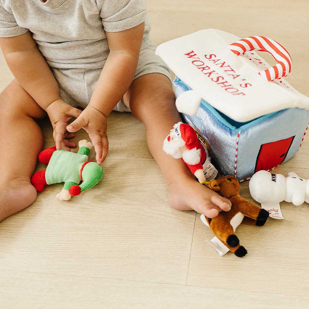 My First Christmas Santa's Workshop Playset with 4 ct Sensory Toys - BIG FRENCHIES