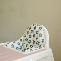 Retro Black & White Daisy IKEA Antilop Cushion Cover