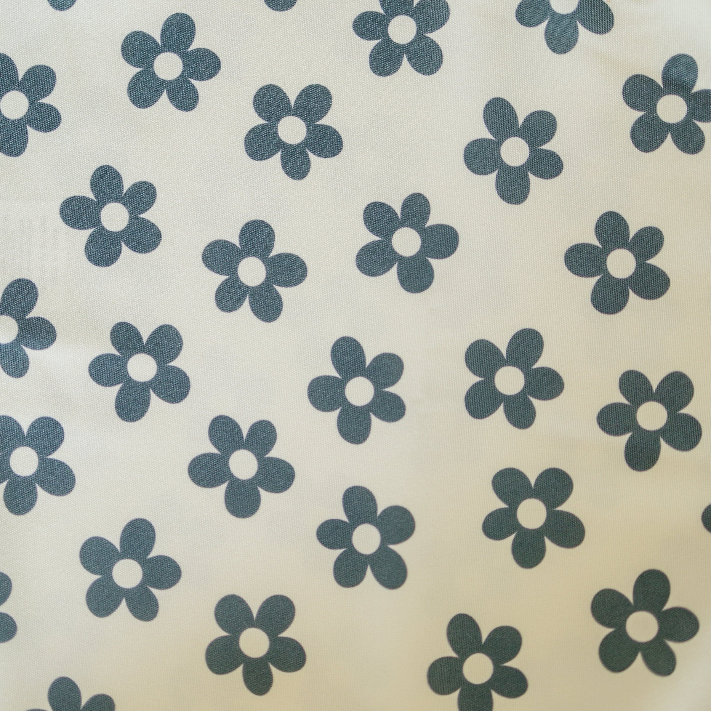 Retro Black & White Daisy IKEA Antilop Cushion Cover