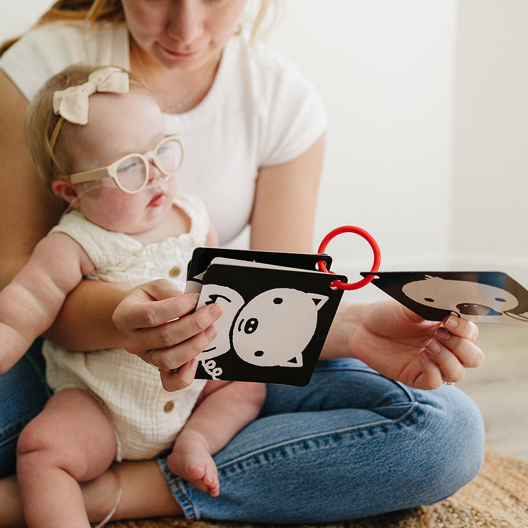 The Original, High Contrast (Black, White, Red) Flashcards for Baby - BIG FRENCHIES