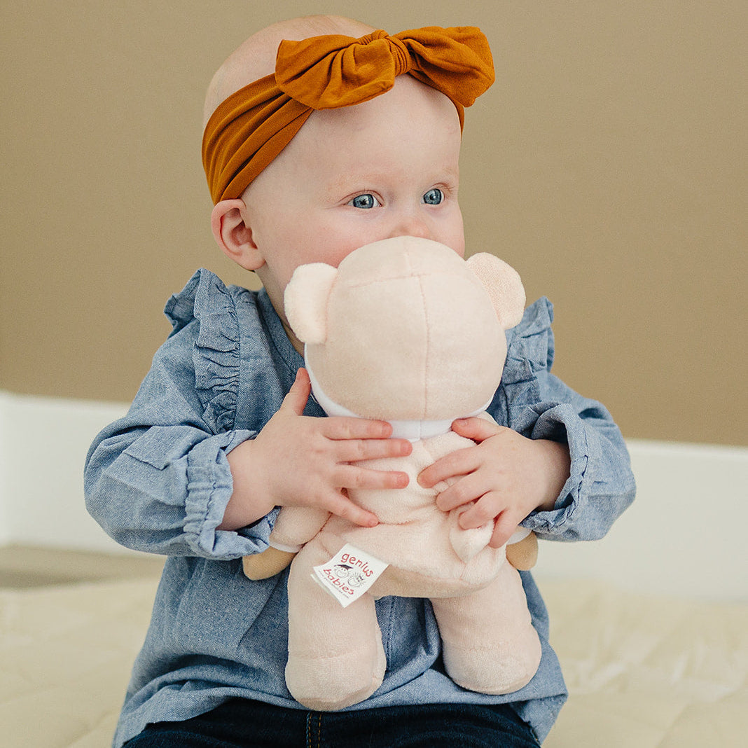 My First Baby Girl Doll in Pink with Rattle - BIG FRENCHIES