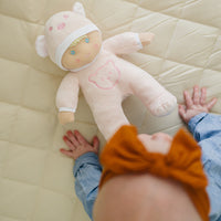 My First Baby Girl Doll in Pink with Rattle - BIG FRENCHIES