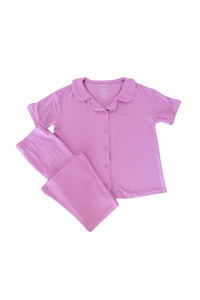 FOREVER LILAC RIB DREAM GIRL'S FLARE SET