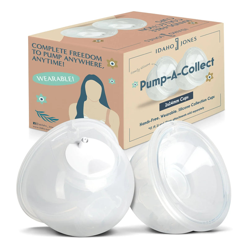 Milk Collection Cups with Silicone Flanges - Pump-A-Collect - BIG FRENCHIES