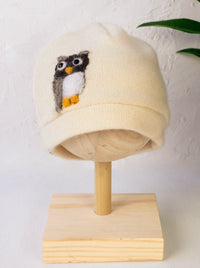 Owl Cashmere Hat - Baby - BIG FRENCHIES