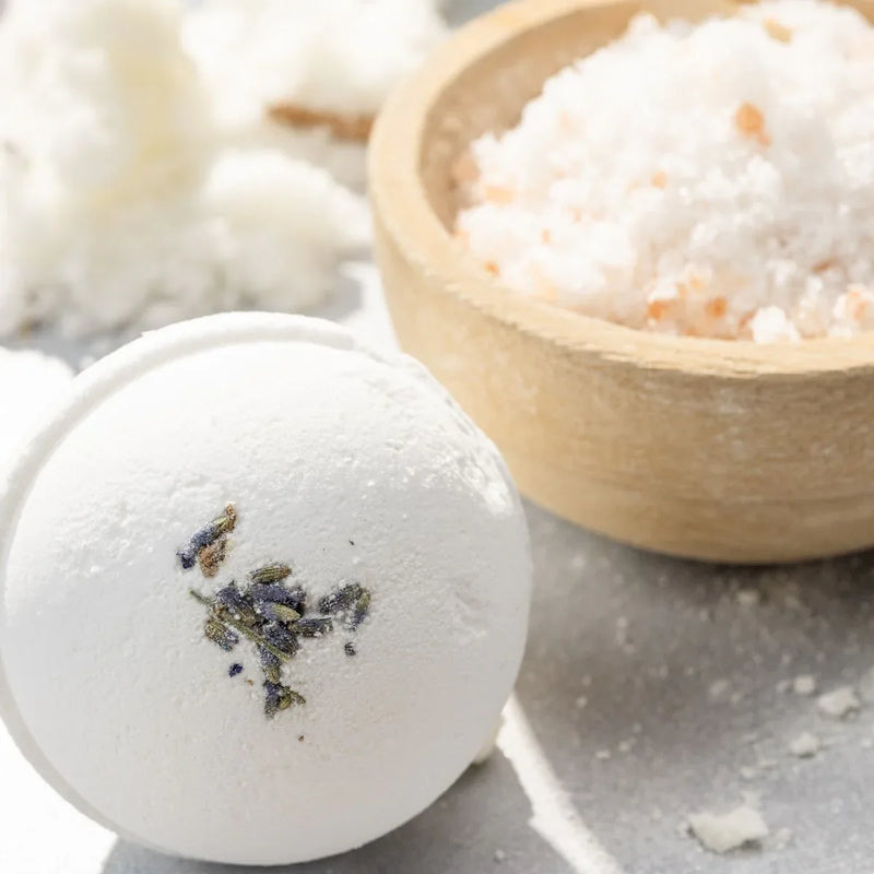 Bulk - 100 Natural Vegan Mix scents Bath Bombs - White - BIG FRENCHIES