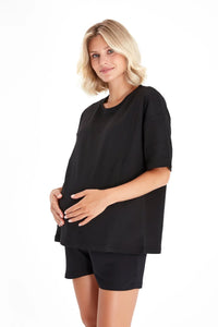 Anytime Anywhere Side Zip Maternity/Nursing T-Shirt - BIG FRENCHIES