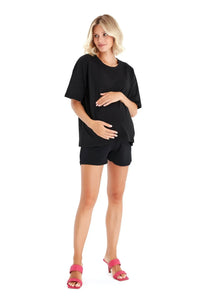 Anytime Anywhere Side Zip Maternity/Nursing T-Shirt - BIG FRENCHIES