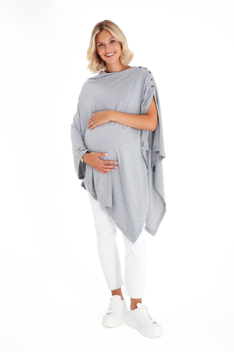4in1 Multipurpose Supreme Cotton Cape as Maternity/Nursing Shawl - BIG FRENCHIES