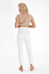 Graceful Non-Denim Foldover Waistband Maternity Pants - BIG FRENCHIES