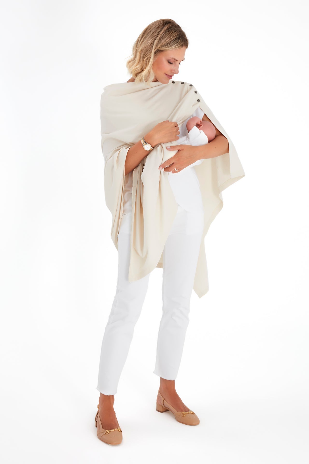 4in1 Multipurpose Supreme Cotton Cape as Maternity/Nursing Shawl