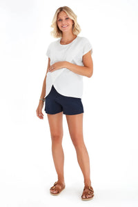 Super Soft Foldover Waistband Maternity Shorts - BIG FRENCHIES
