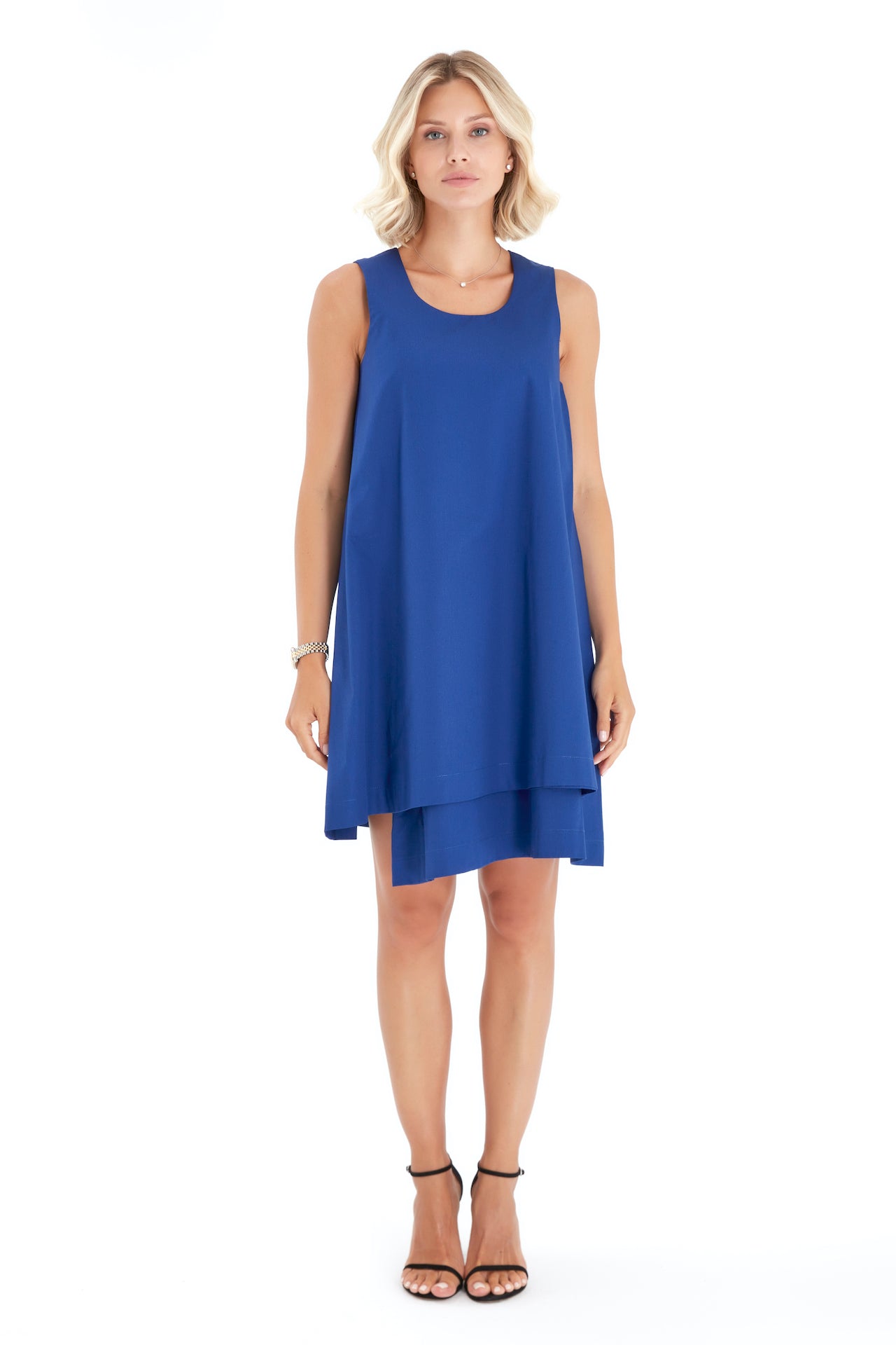 Amaze Sleeveless Cotton Maternity/Nursing Swing Dress