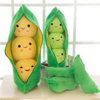 25cm Kawaii Pea Plush – Soft Pea-Shaped Pillow Toy for Kids - BIG FRENCHIES