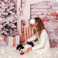 Cat Christmas Stocking with Toys
