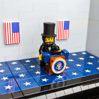 Presidential Podium - Minifig Scale - Custom Printed Set - Made Using LEGO® Parts