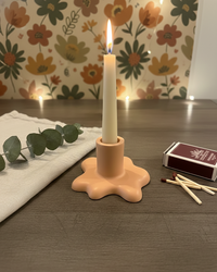 Blob Jesmonite Candle Holder | Minimalist Home Decor