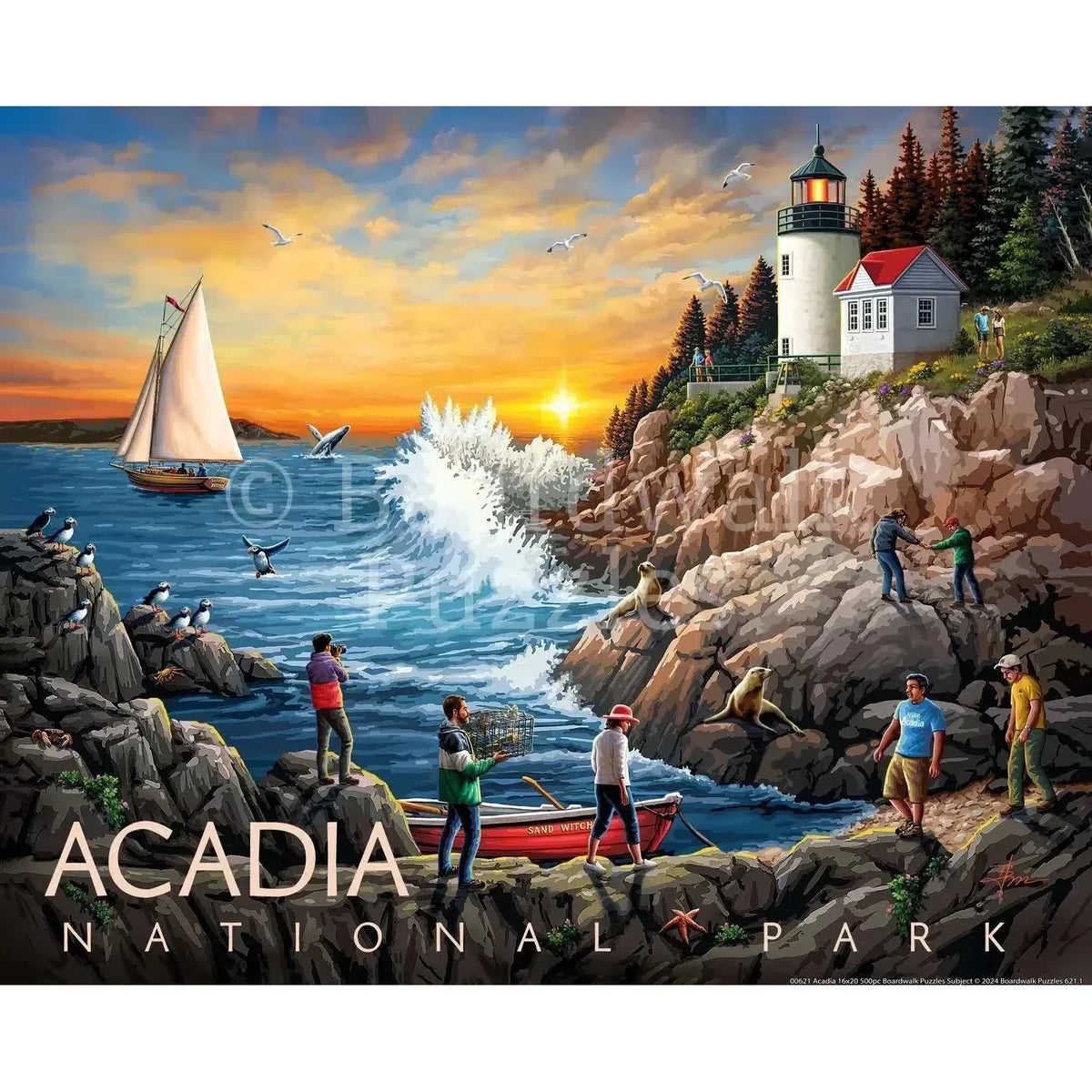 Acadia National Park 210 Piece Jigsaw Puzzle Boardwalk - BIG FRENCHIES