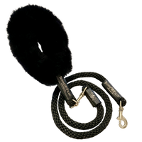 Bundle Shearling Fur Grip + Rope Leash for Dogs - BIG FRENCHIES