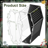 Acrylic Jumping Spider Habitat, Clear Insect & Reptile Terrarium Enclosure