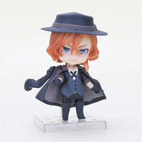 Action Figures Bungo Stray Dogs, Dazai Osamu, Nakahara Chuuya, Kawaii Chibi Cute Anime Figurines 10 cm