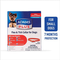 Adams Plus Flea & Tick Collar for Small Dogs & Puppies 7 Month Protection