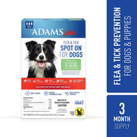 Adams Plus Flea and Tick Spot On for Large Dogs 31-60 lbs.