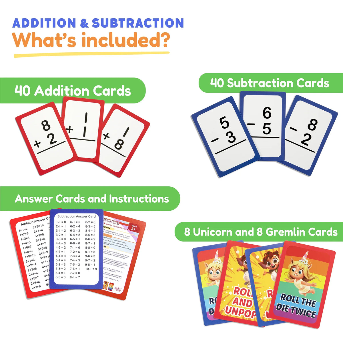 Pre-K & Kindergarten Addition & Subtraction Card Pack - BIG FRENCHIES