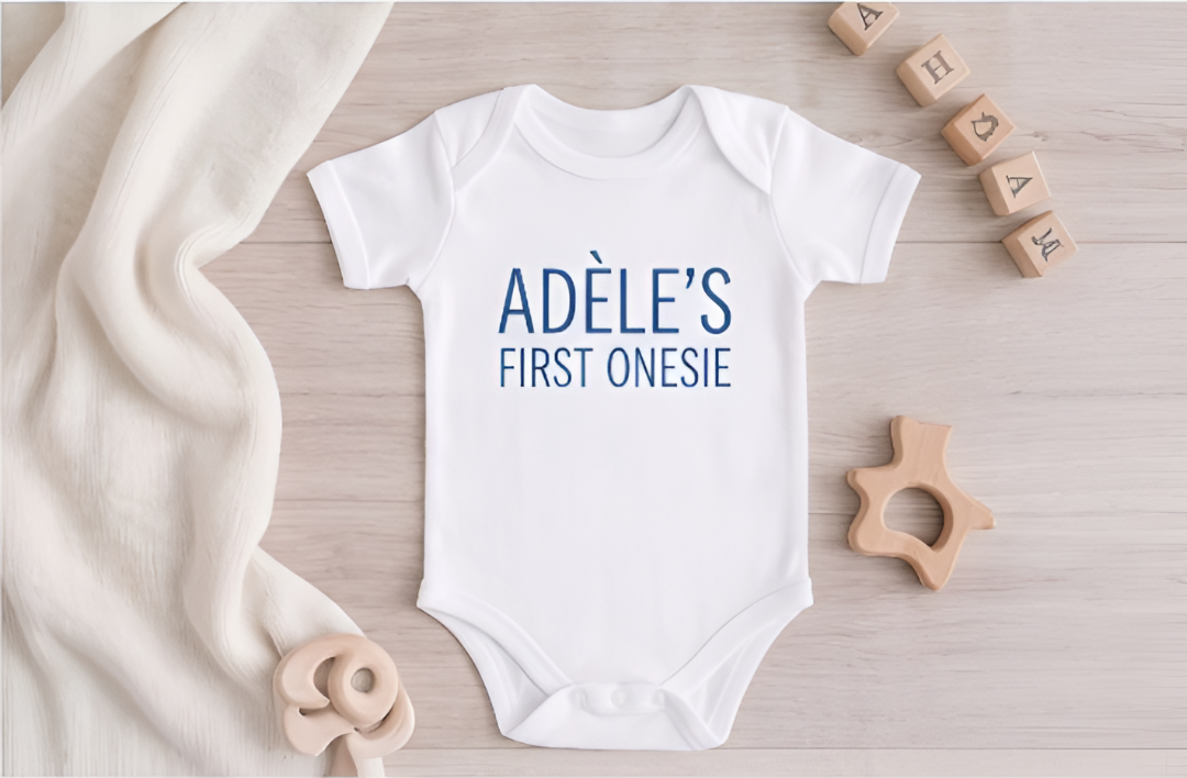 CREATE THEIR FIRST
CUSTOM ONESIE!
