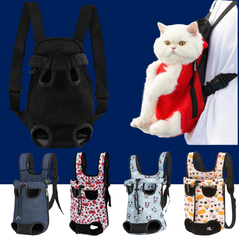 Breathable Cat Backpack Carrier for Outdoor Adventures - BIG FRENCHIES