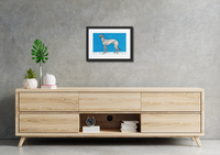 Sebastian & Clementine Greyhound Premium Framed Poster