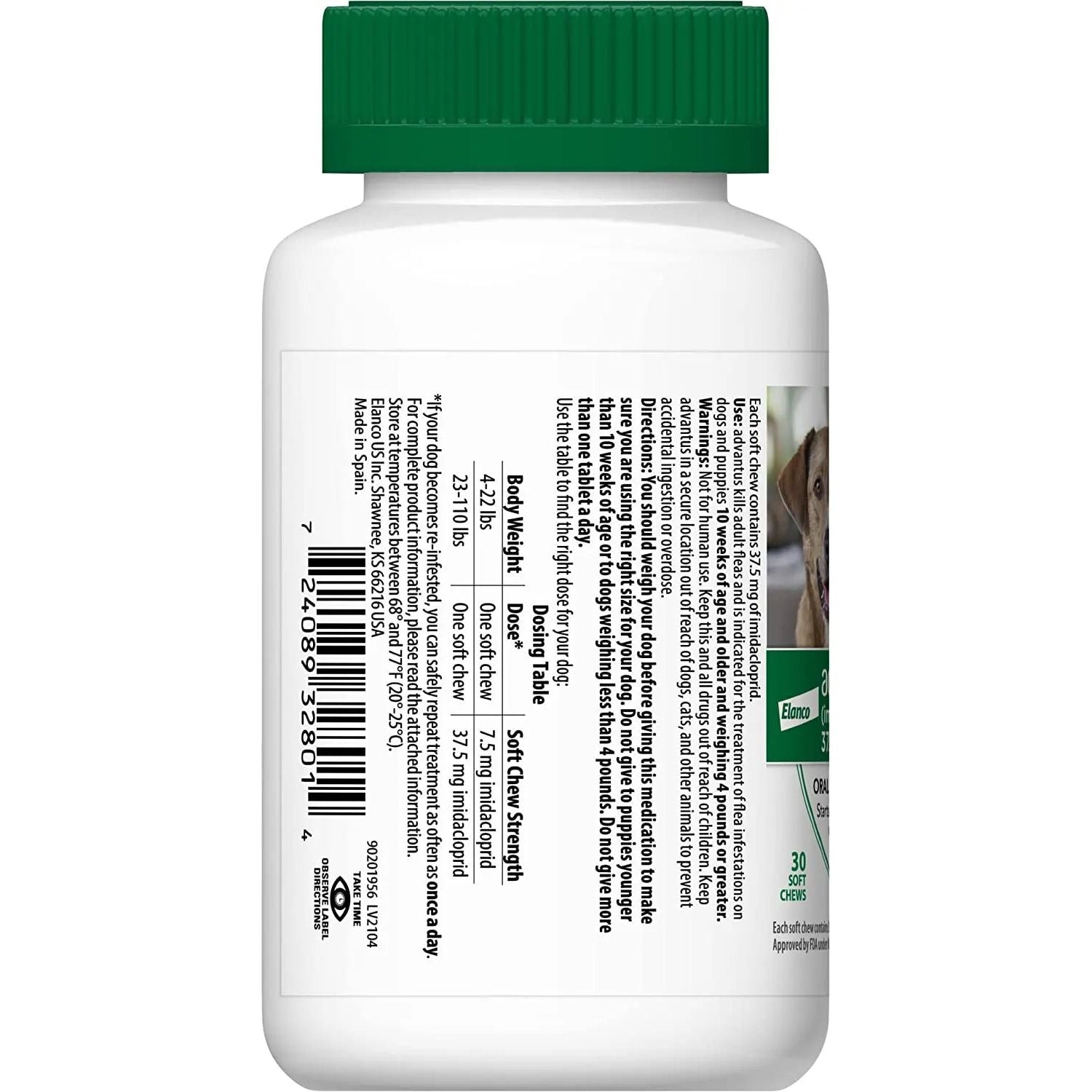 Advantus Flea Soft Chews for Large Dogs 23-110 lbs. 30 Count